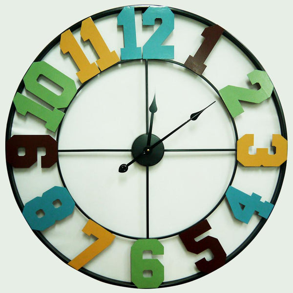 Iron-Colorful-Clock
