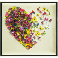 Plastic Butterflies Heart